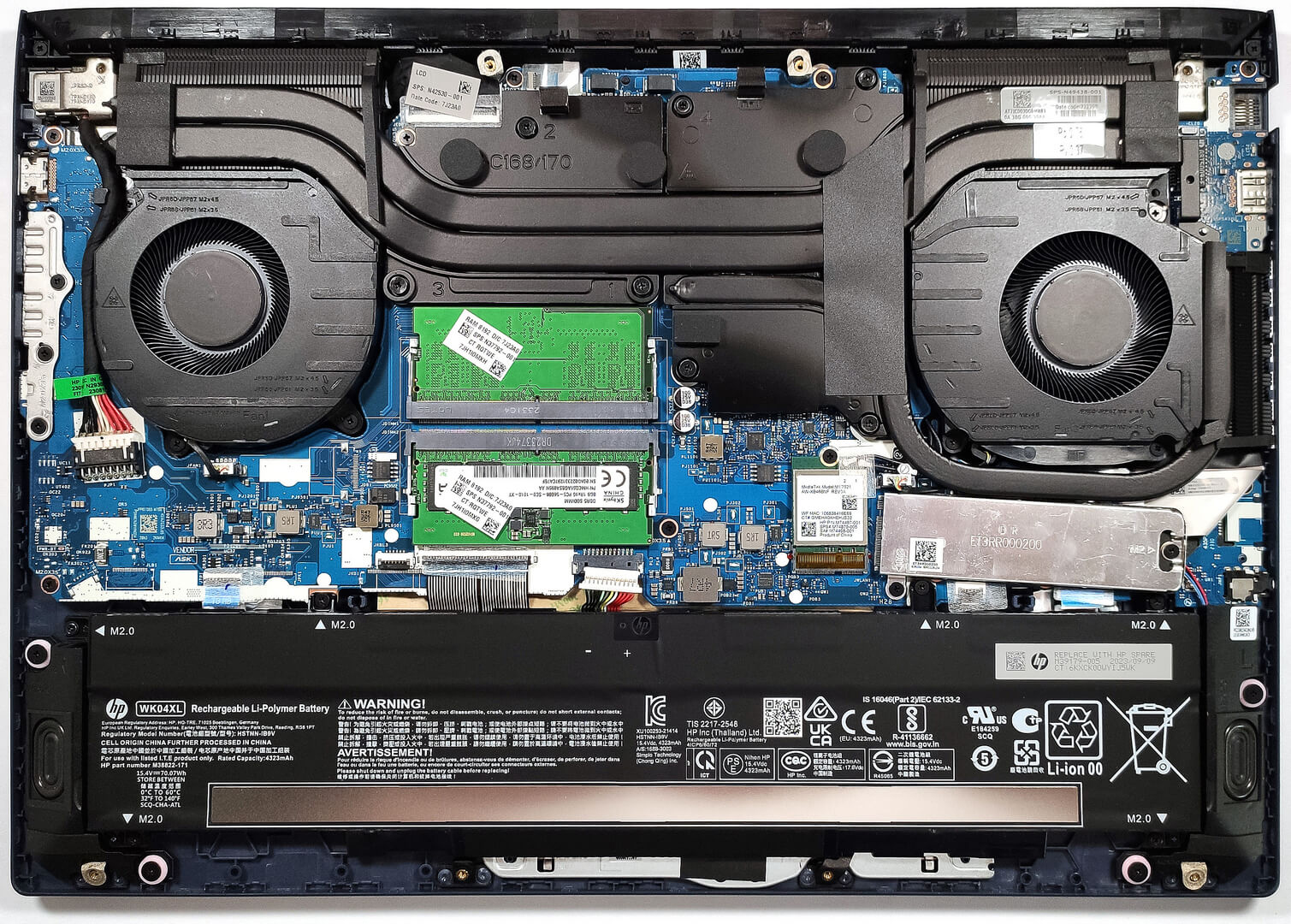 How to replace and fix HP 16-R 16-S TPN-C169 TPN-C170 lcd cable FHD 30pin 0.5mm DC02C012Q00 (HP 16-s)